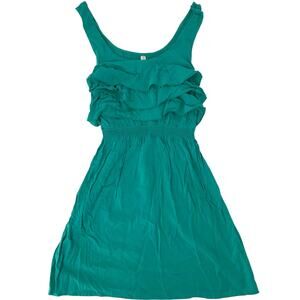Xhilaration Girls Green Dress Sleeveless Summer Dress, size S